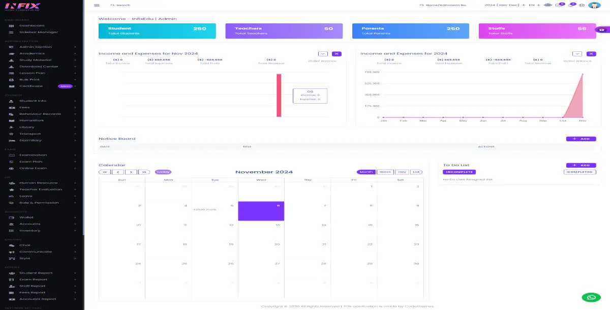 InfixEdu School - School Management System Software