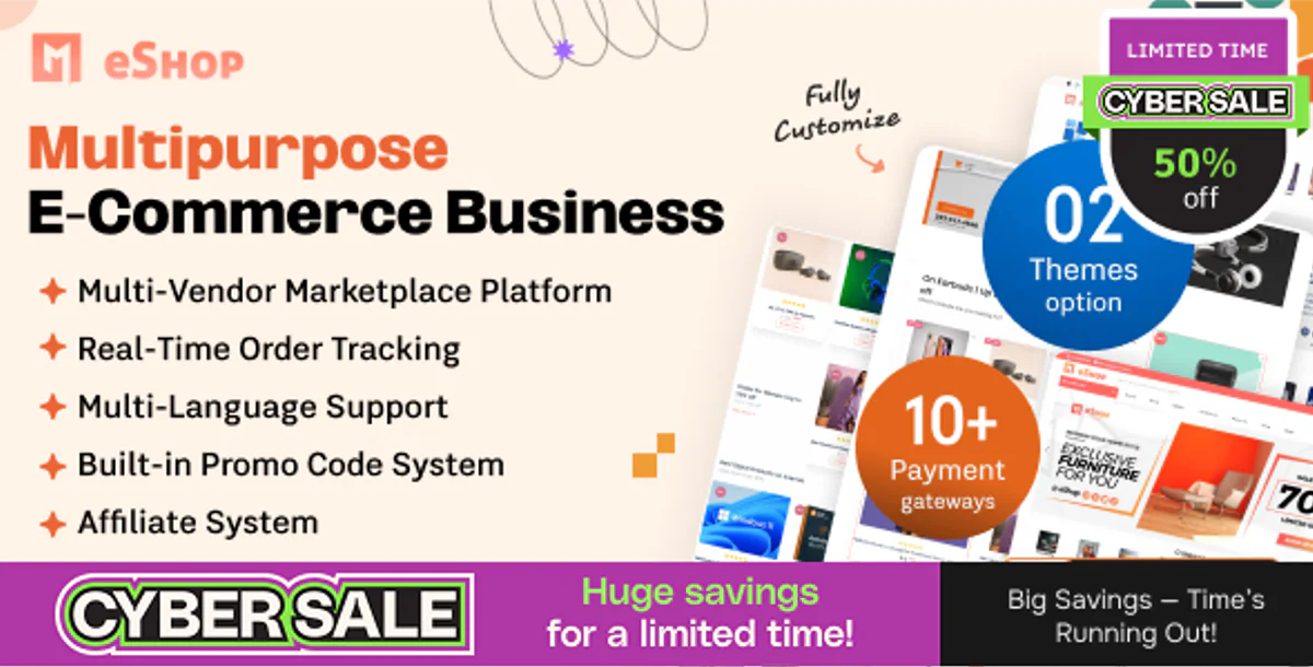 eShop Web - Multi Vendor eCommerce Marketplace / CMS